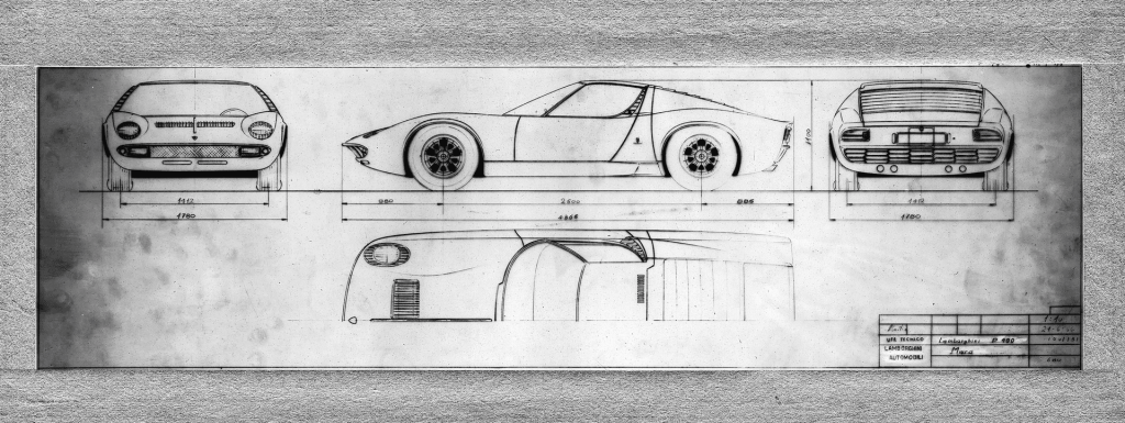Disegni Miura_© Lamborghini S.p.A._ ph Press