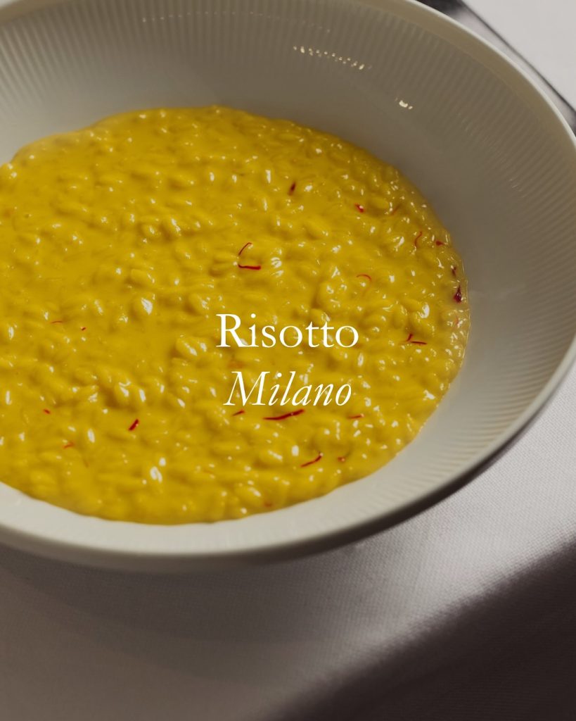 Risotto allo zafferano Trattoria del macello ph IG