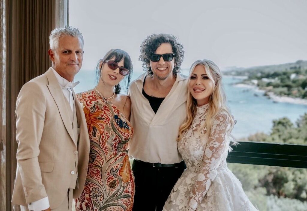 Antonio Vandoni e Ileana Falcone con Ermal Meta e Chiara Sturda ph press